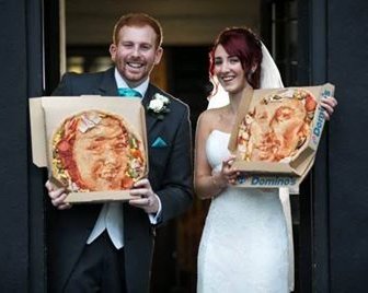 Свадебные портреты на пицце