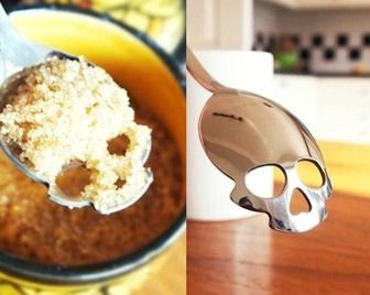 Чайная ложка в форме черепа