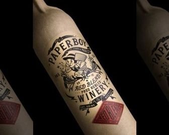 Бумажная бутылка для вина